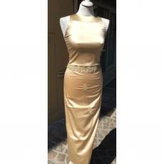 Ermanno Scervino Beige Silk Ensemble