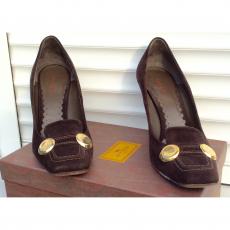 Etro Brown Suede Heels
