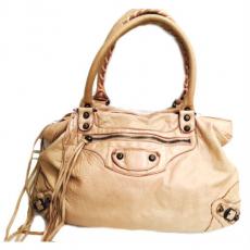Balenciaga Beige Leather Handbag