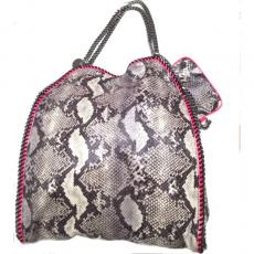 Stella McCartney Grey Faux Leather Handbag