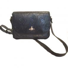 Vivienne Westwood Navy Leather Handbag