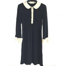 Diane von Furstenberg Black Wool Dress