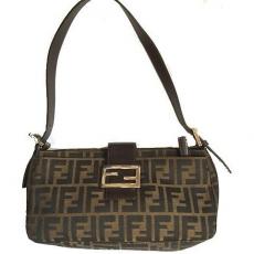 Fendi Brown Fabric Handbag
