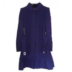 Cavalli Blue Wool Coat