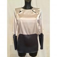 Cavaliere Milano Grey Silk Top