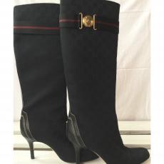 Gucci Black Fabric Boots