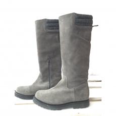 Emporio Armani Grey Suede Boots