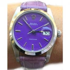 Rolex Purple Steel Watch