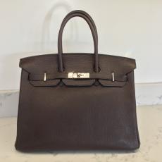 Hermes Brown Leather Handbag